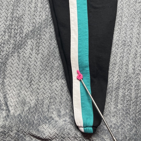 Victoria's Secret PINK Jogger Sweatpants Women's Size‎ Small Black Turquoise - Picture 6 of 12